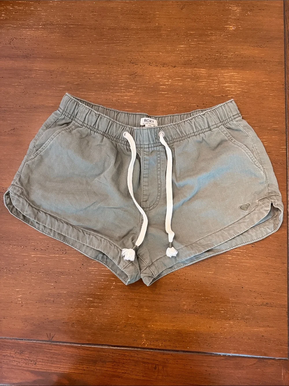 Roxy Olive Drawcord Shorts